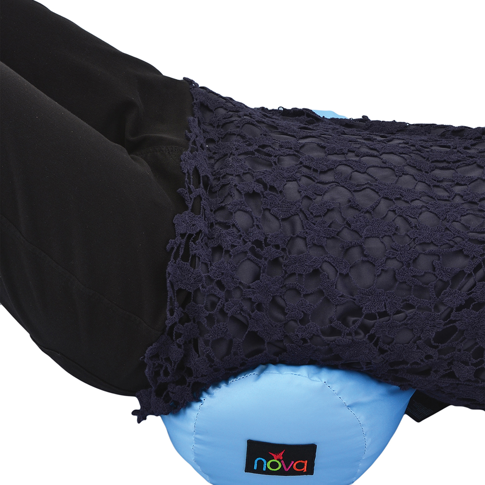 ROLL PILLOW SKY BLUE SATIN